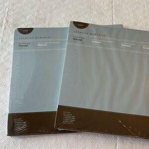 Creative Memories Natural 12 x12 scrapbook paper packs - set of 2 packs